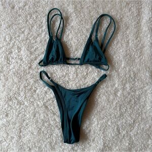 Teal Strappy Bikini